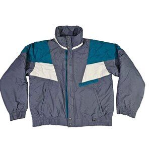 Vintage Profile Mens XL Winter Jacket Colorblock Nylon Polyester 90s Thailand